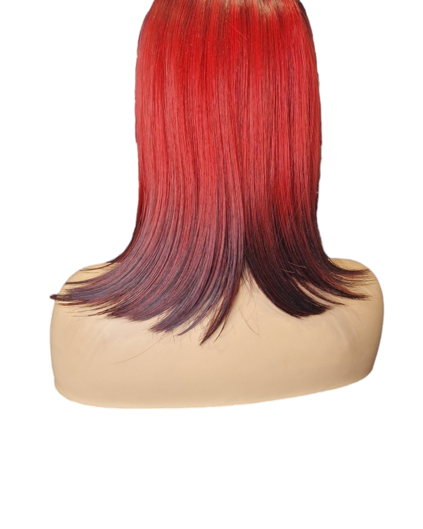 Red Ombre Bobbed Hairstyle Wig. Katy.-CelebWigs