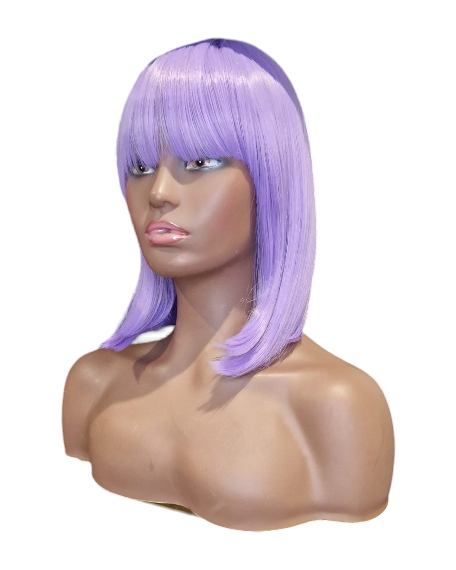 Lilac Purple Bob Hairstyle Wig. Iris