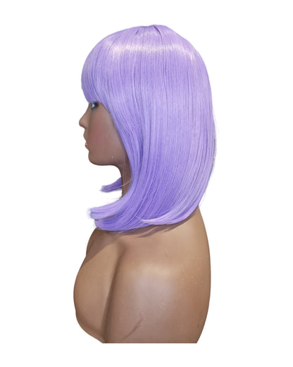Lilac Purple Bob Hairstyle Wig. Iris