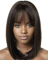 Dark Chocolate Brown Bob Wig. Faith.-CelebWigs