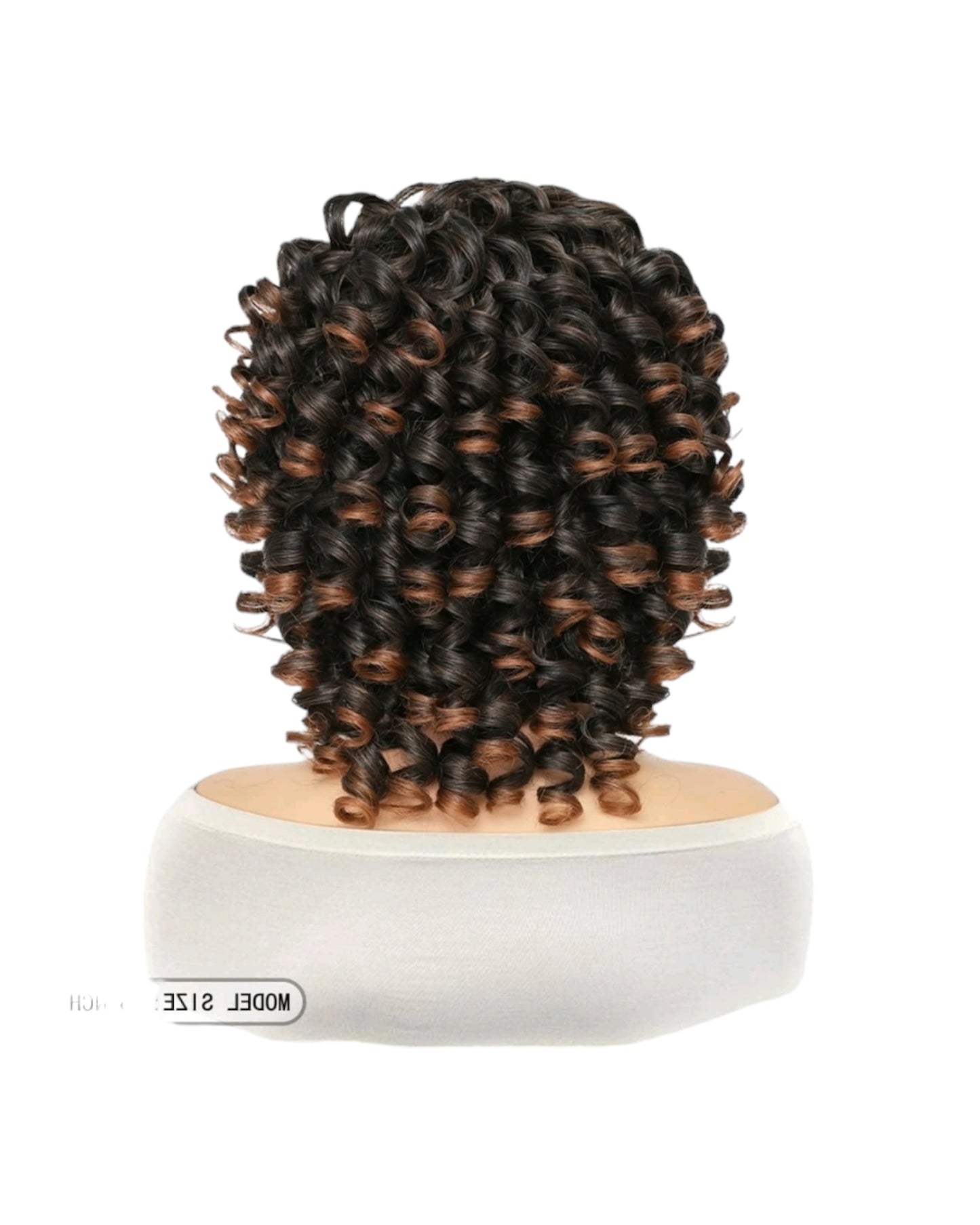 Brown Caramel Curls Bob Style Wig. Precious.