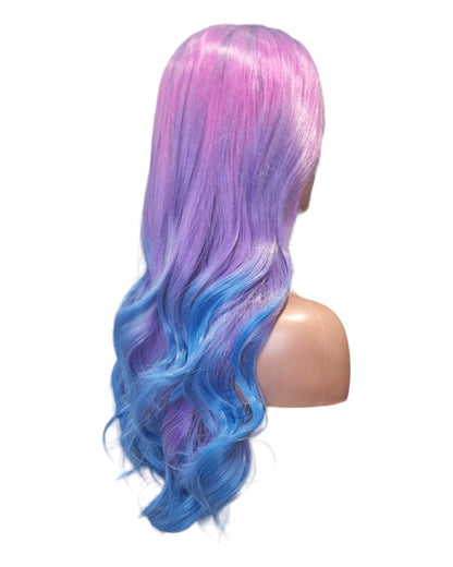 Pink Purple Violet Ombre Lace Front Wig. Aria-CelebWigs