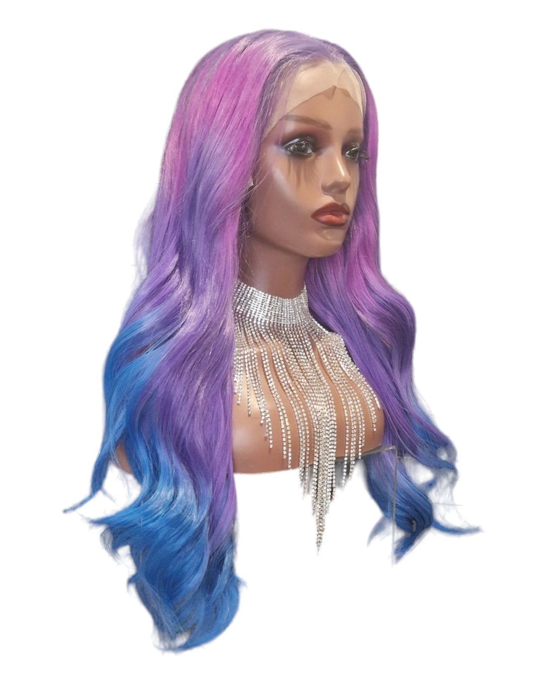 Pink Purple Violet Ombre Lace Front Wig. Aria-CelebWigs