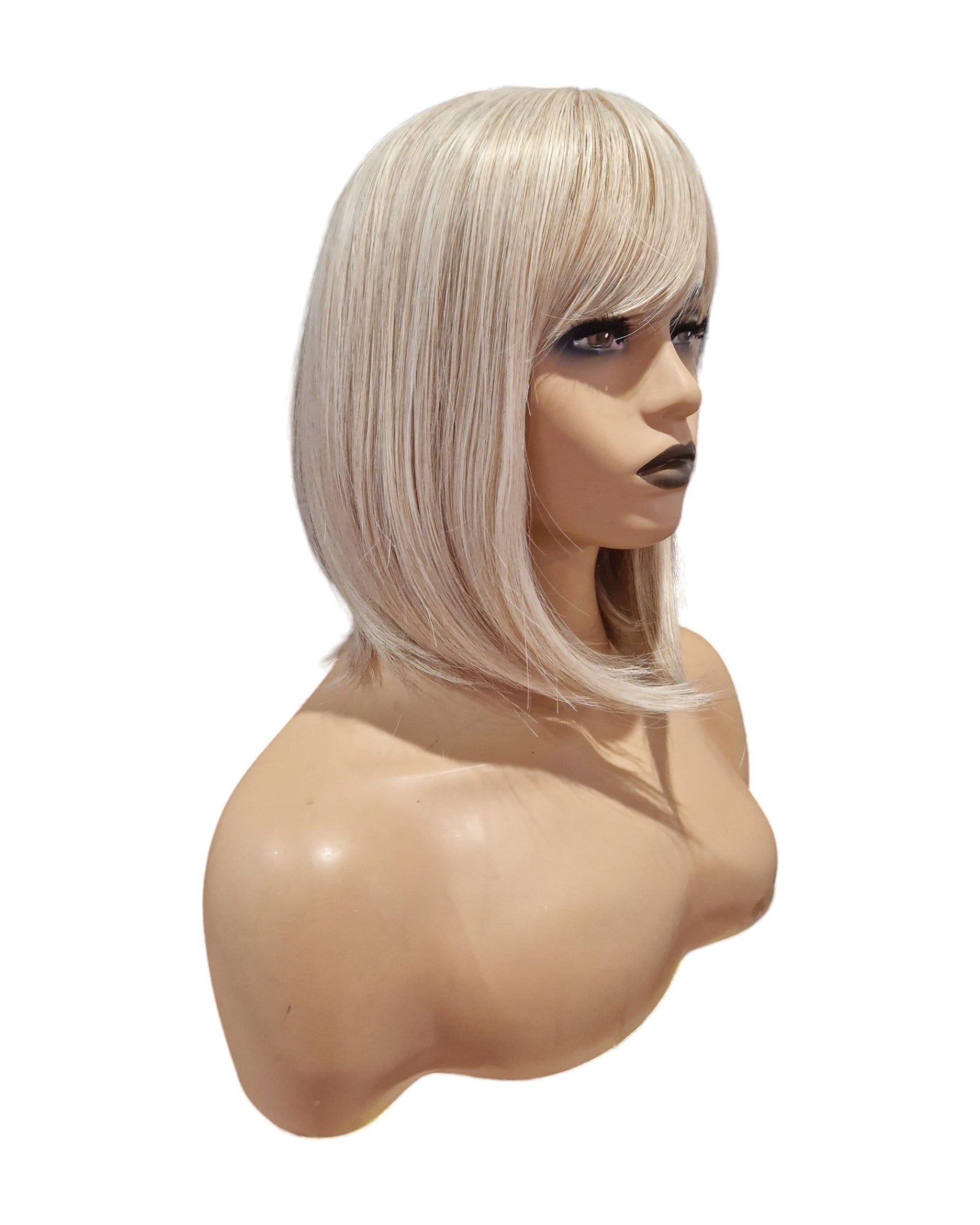 Platinum Blonde Bob Hairstyle Wig. Katie-CelebWigs