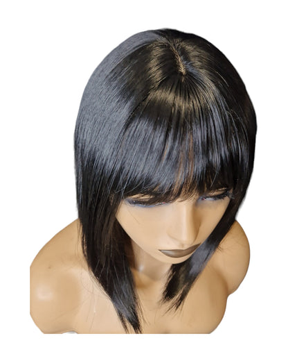 Black Bob Lob Hairstyle Wig. Katy-CelebWigs