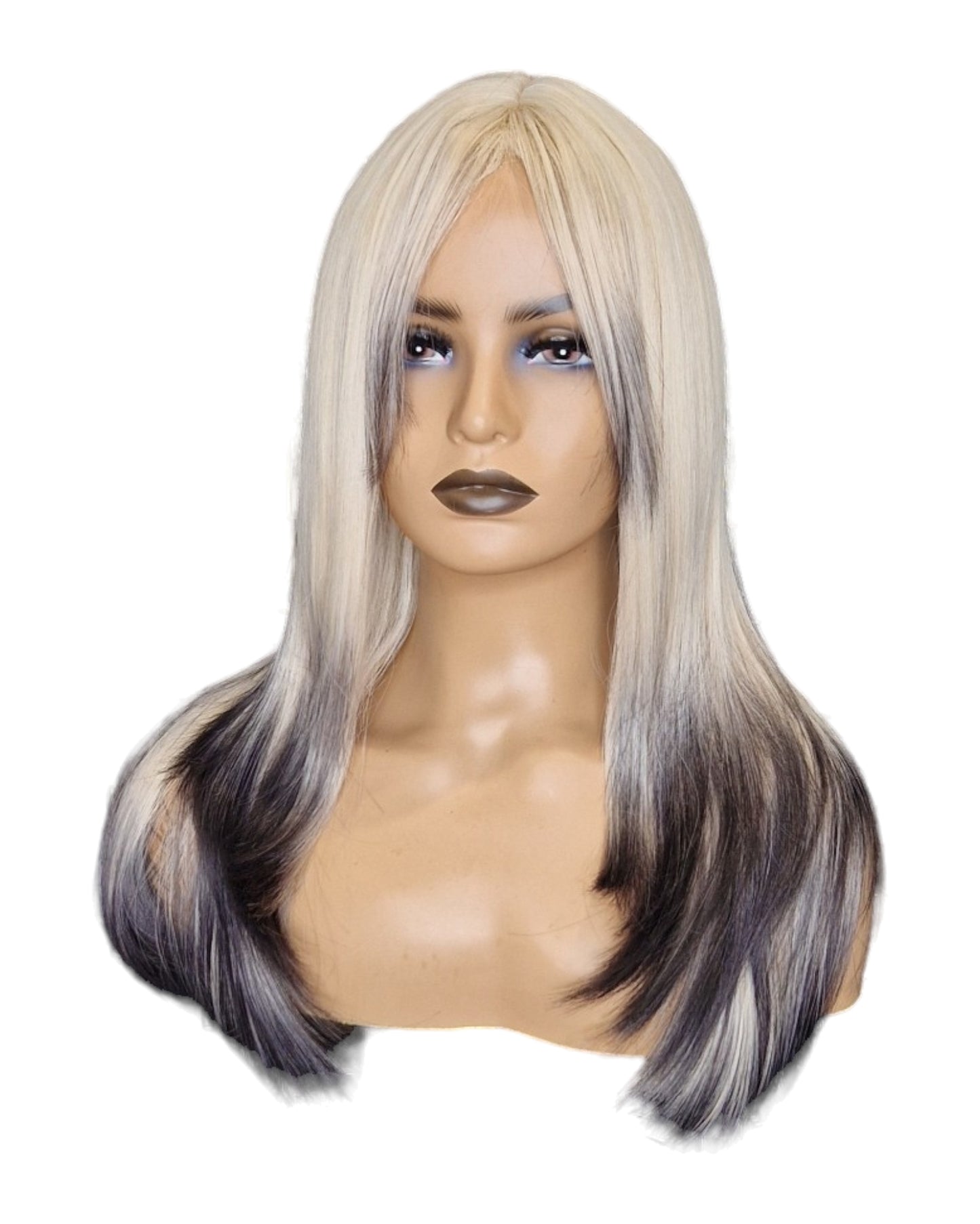 Dark Tipped Blonde Face Framing Wig. Willow
