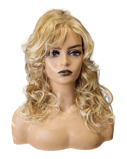 Blonde Dolly Curly Style Wig. Wren-CelebWigs