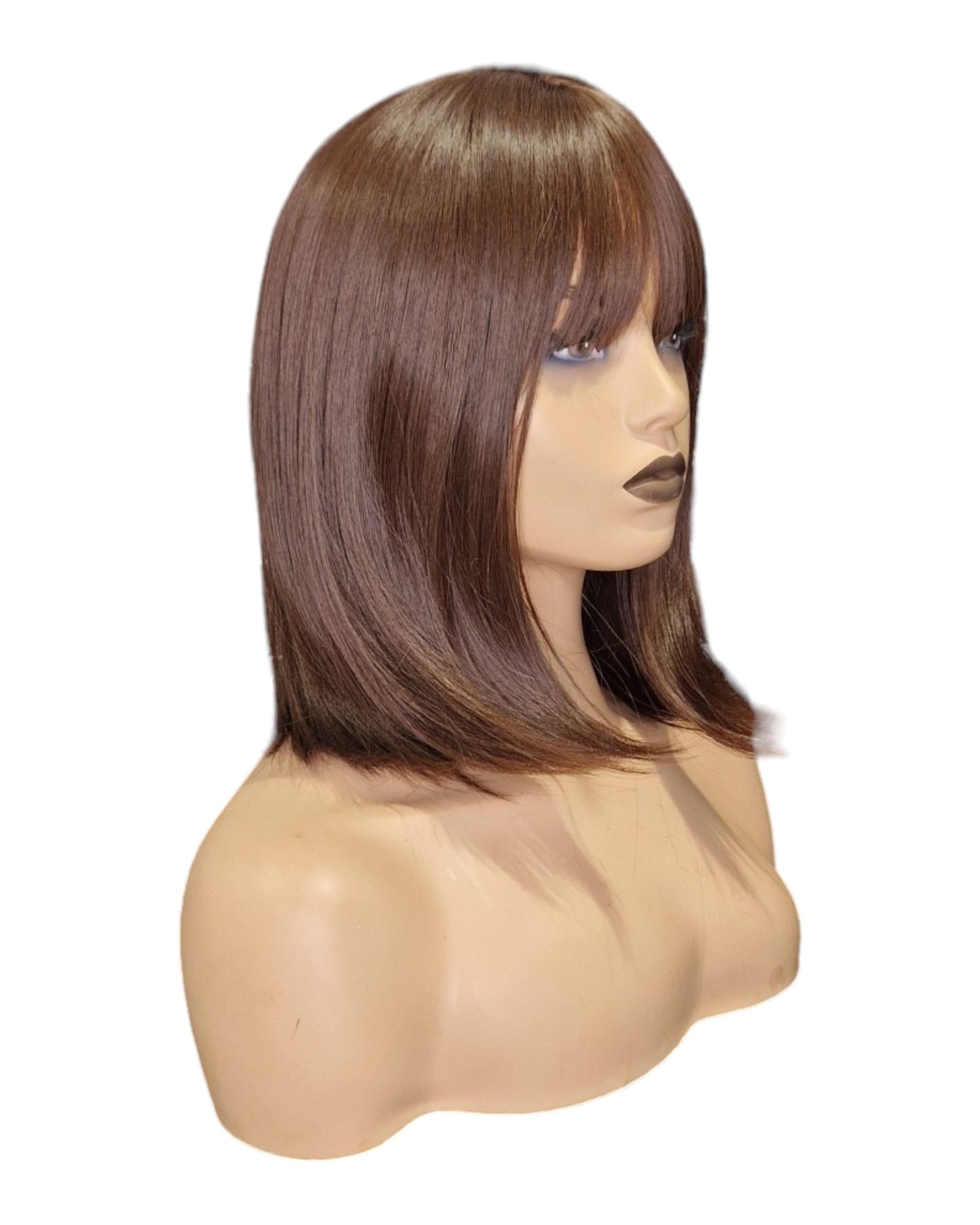 Dark Brown Bob Hairstyle Wig. Riley-CelebWigs