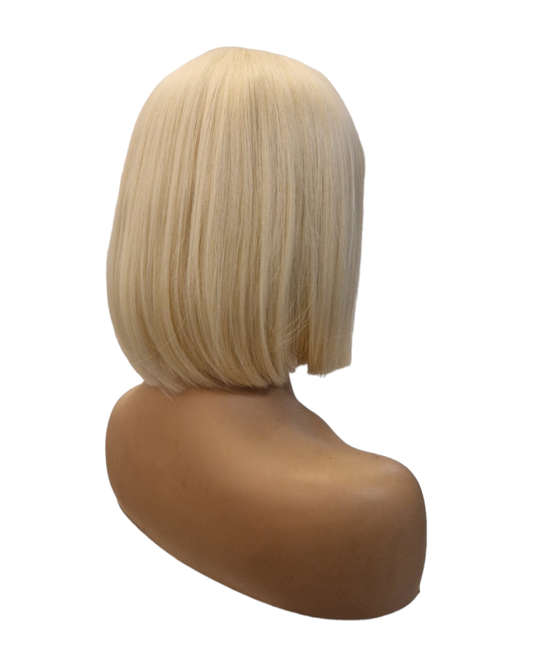 White Blonde Short Bob Wig With Fringe. Katie