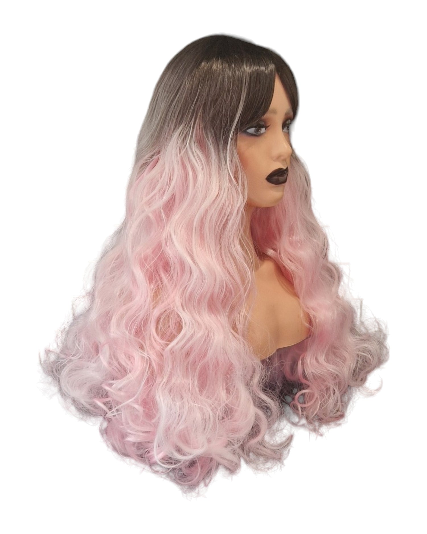 Pastel Pink Ombre Cosplay Festival Drag Wig. Troya.-CelebWigs