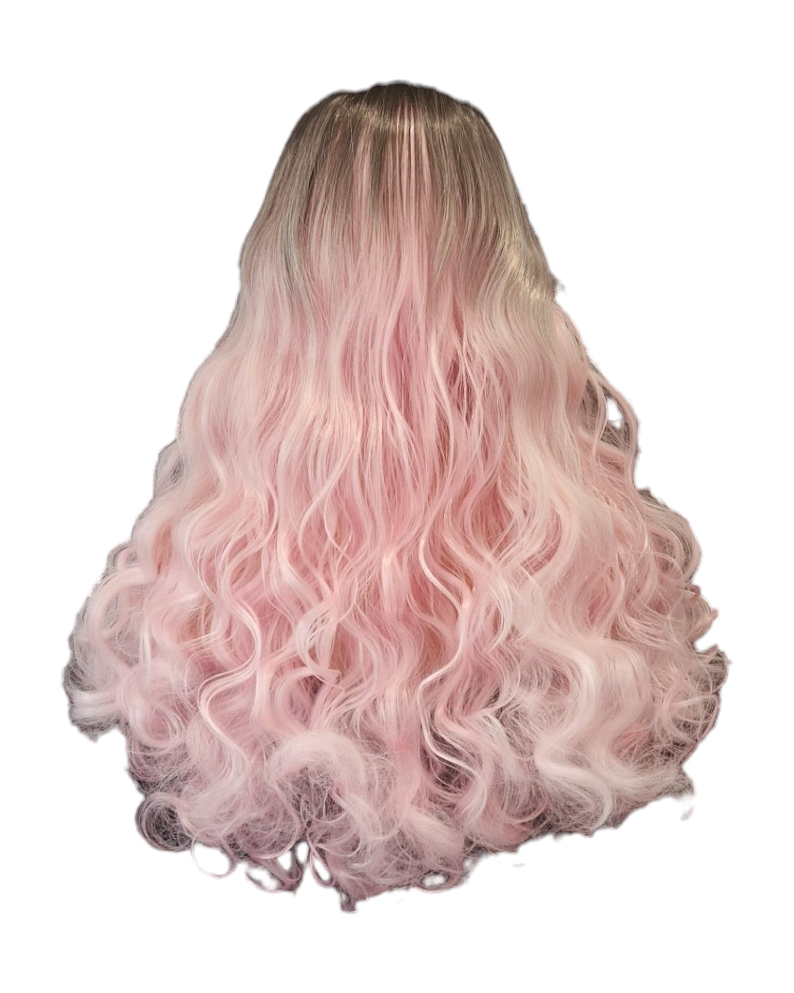 Pastel Pink Ombre Cosplay Festival Drag Wig. Troya.-CelebWigs