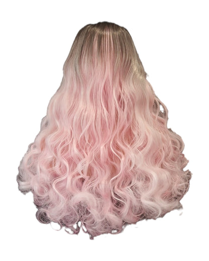 Pastel Pink Ombre Cosplay Festival Drag Wig. Troya.-CelebWigs