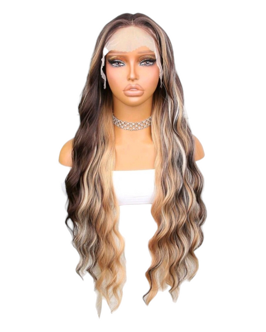 Assisi. Blonde Brown Lace Front Wig.