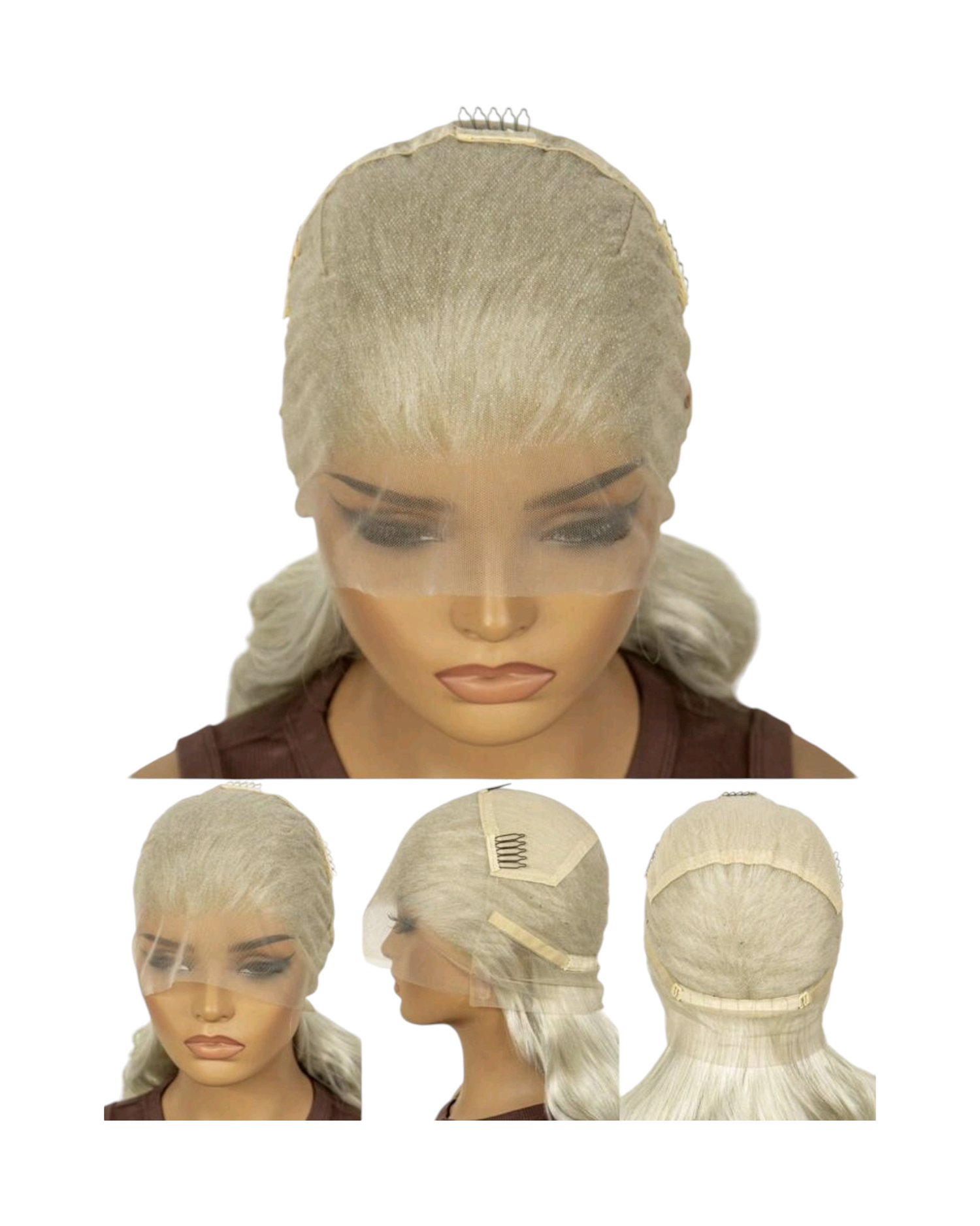 Ashy Blonde 360 Lace Front Wig. Molly. CelebWigs