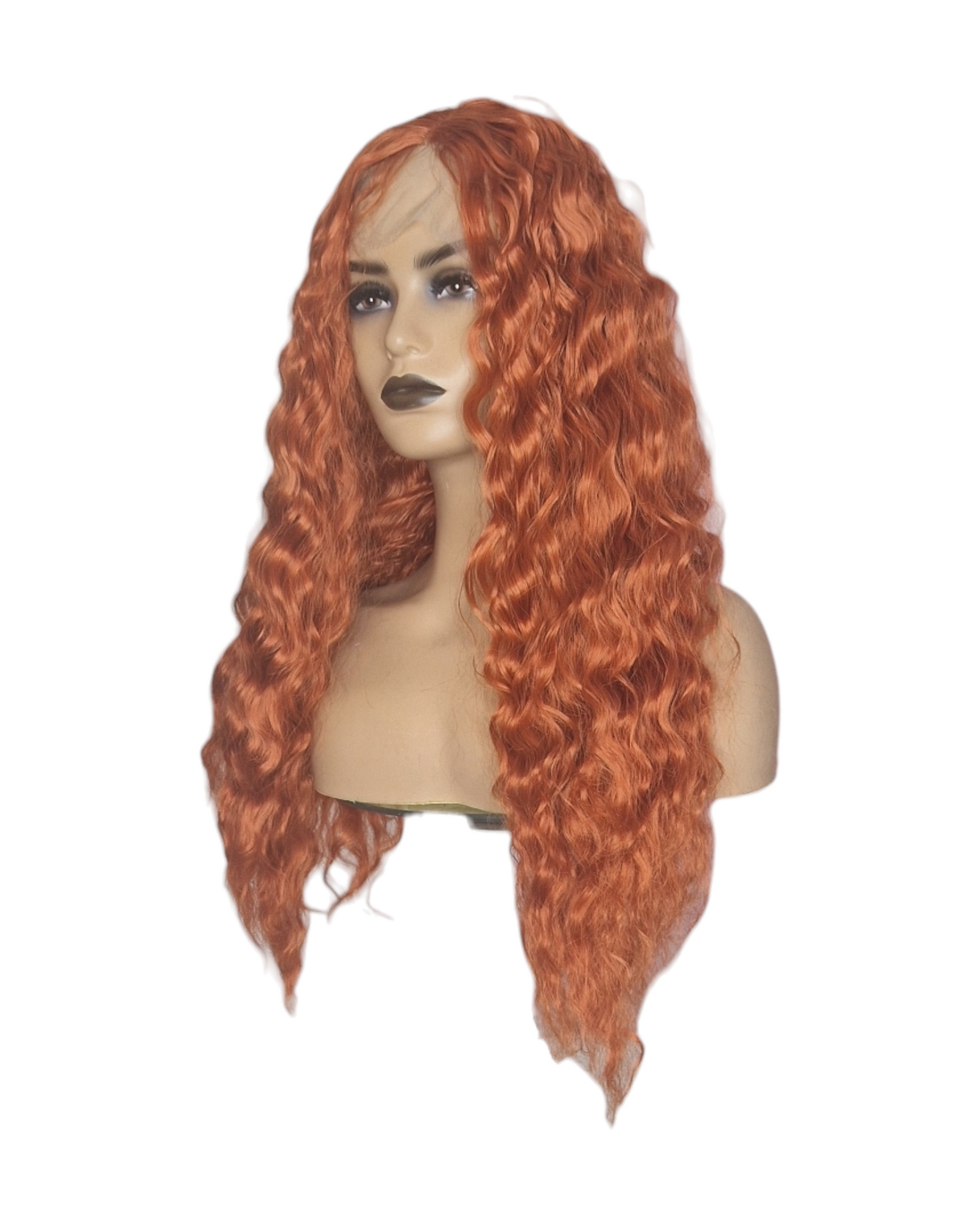 Mango Orange T Part Lace Front Wig. Shazia.-CelebWigs