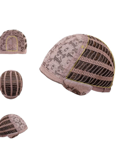 Streaked Red Black Wavy Wig. Rebel