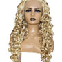 Curly Blonde Brown Lace Front Wig. Vienna