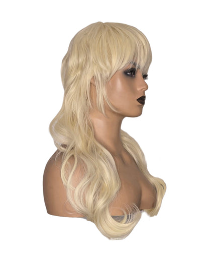 Blonde Rock Chick Shag Mullet Wig. Miley X wig.