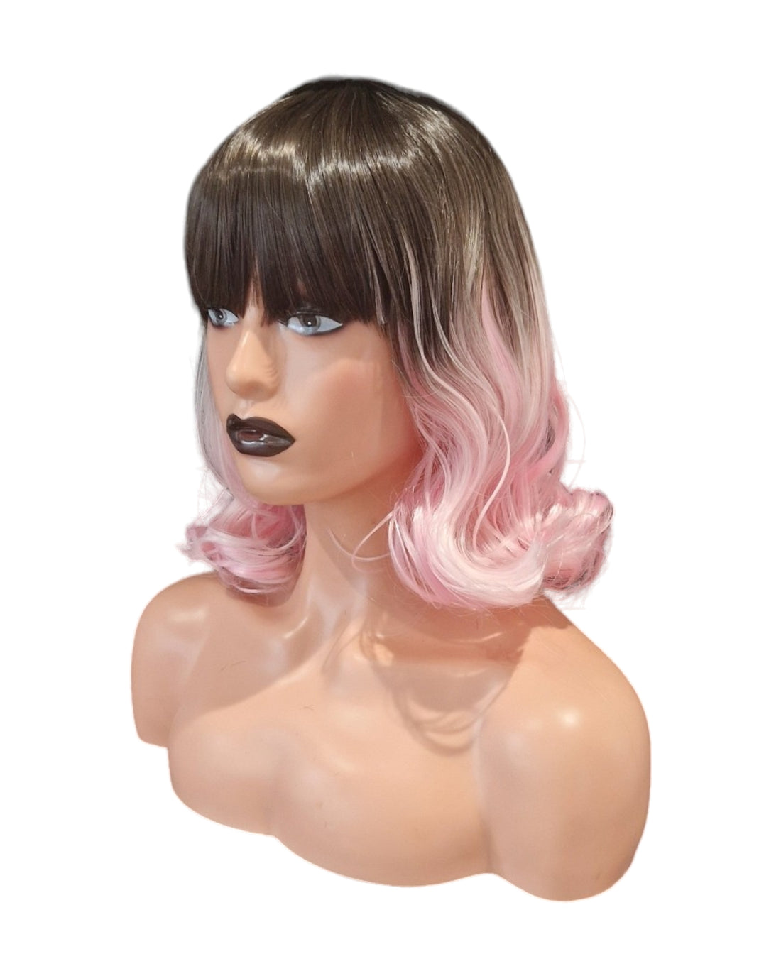 Pastel Pink Ombre Cosplay Bob Wig