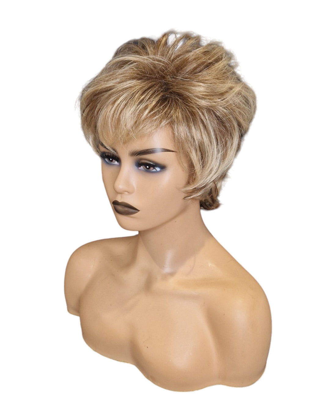 Short Urchin Toasted Blonde Wig. Sophie