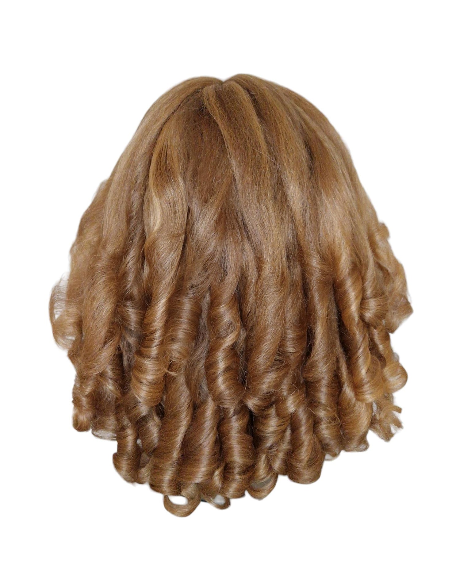 Apricot Blonde Barrel Curl Lace Front Wig. Basha