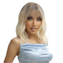 Blonde Wavy Shoulder Length Bob Wig. Tish