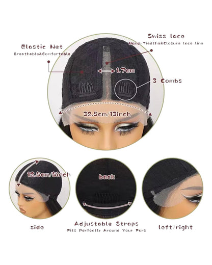 Brown Black Layered Lace Front Wig. Bari