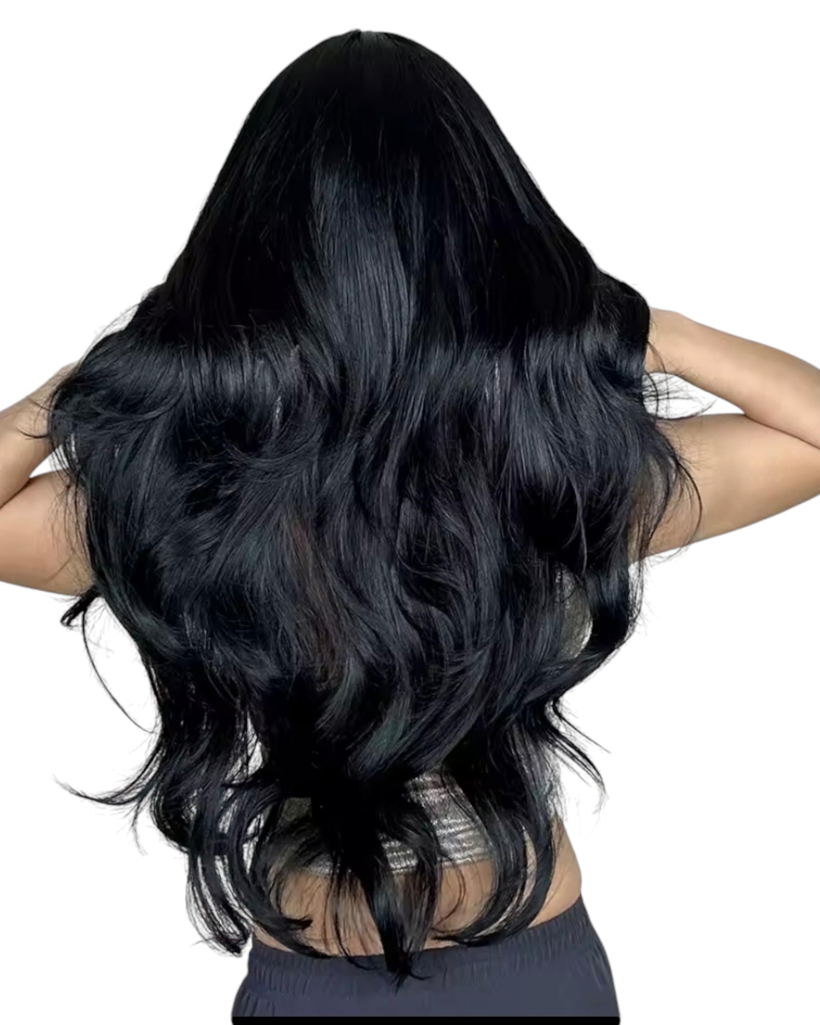 Black Long Wavy Wig With Bangs. Fate.