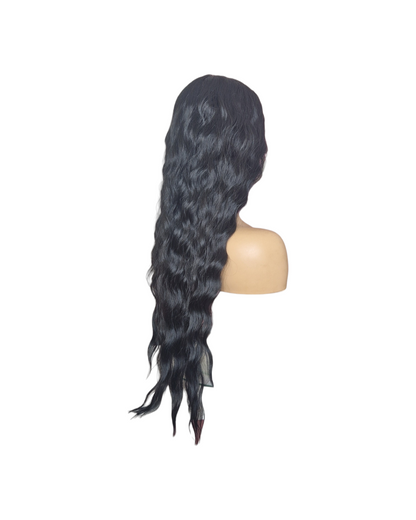 Black Wavy T Part Lace Front Wig. Whitley