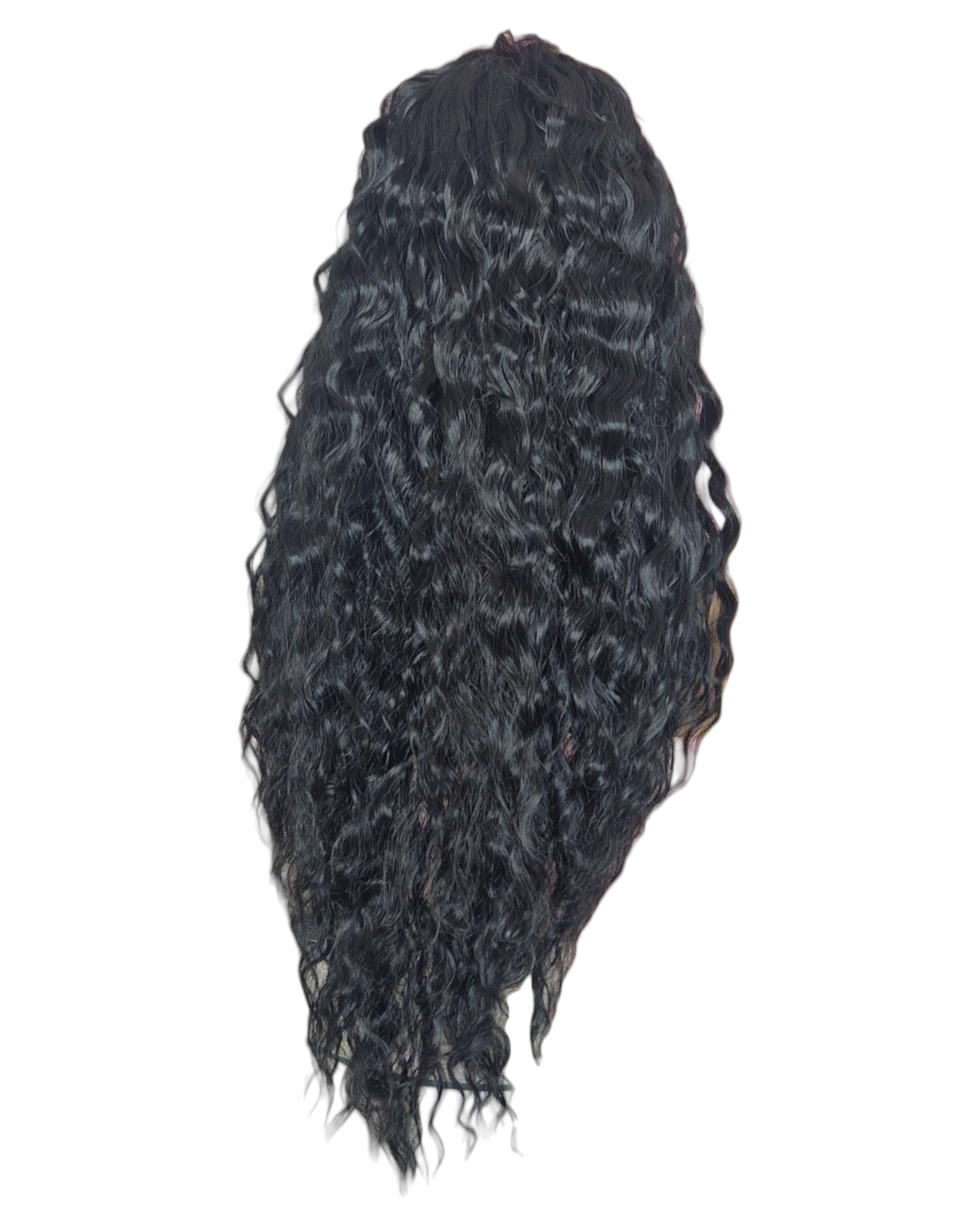 T Part Natural Curl Lace Front Black Wig. Starlet.