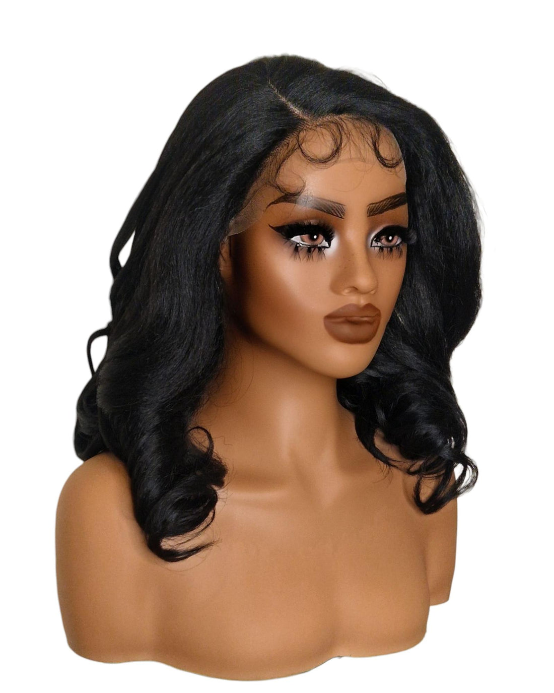 Black Side Part Lace Front Wig. Bala