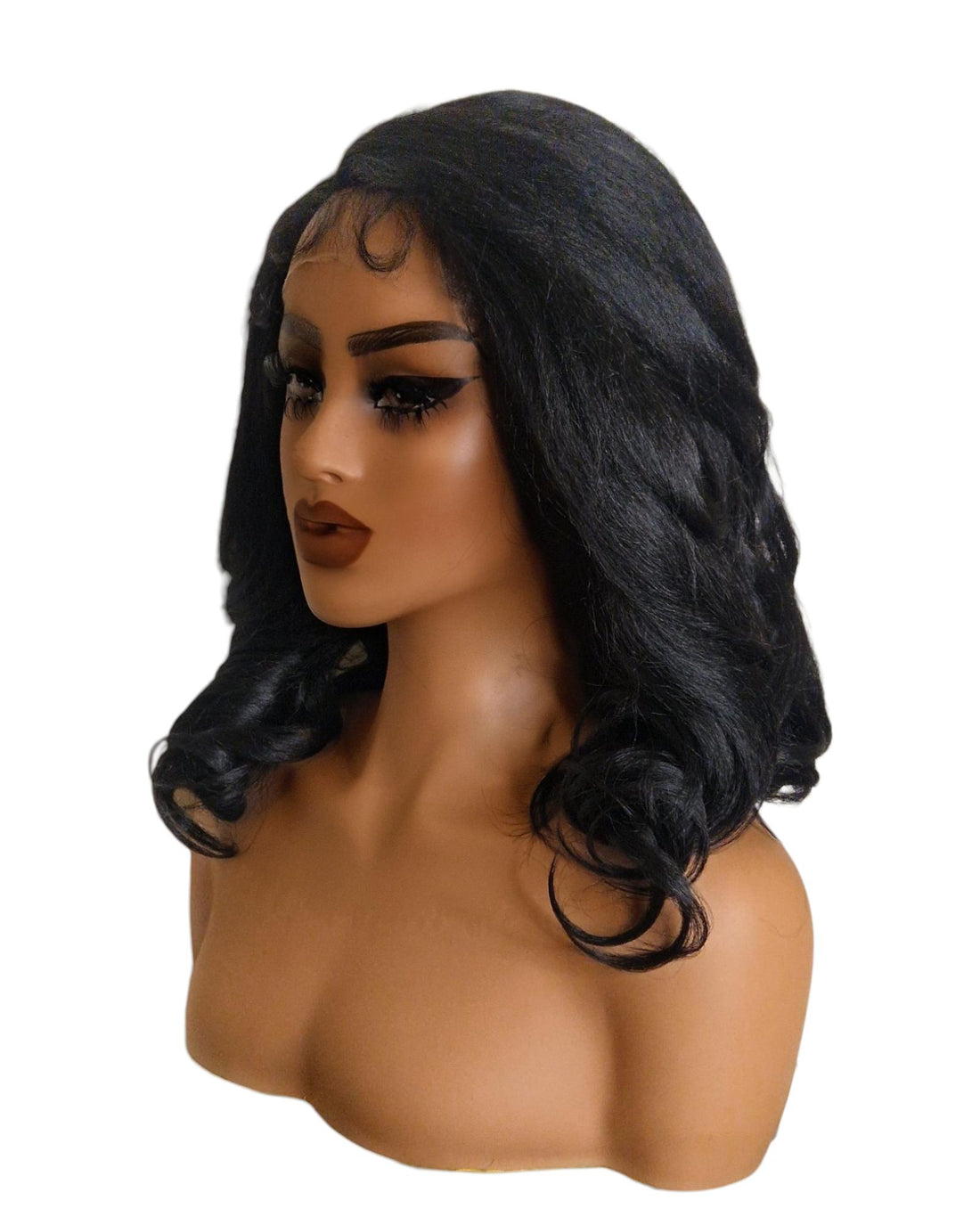 Black Side Part Lace Front Wig. Bala
