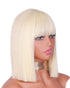 Blonde Sleek Straight Blunt Bob Style Wig. Romance