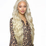 Blonde Wavy Middle Part Lace Front Wig. Badra
