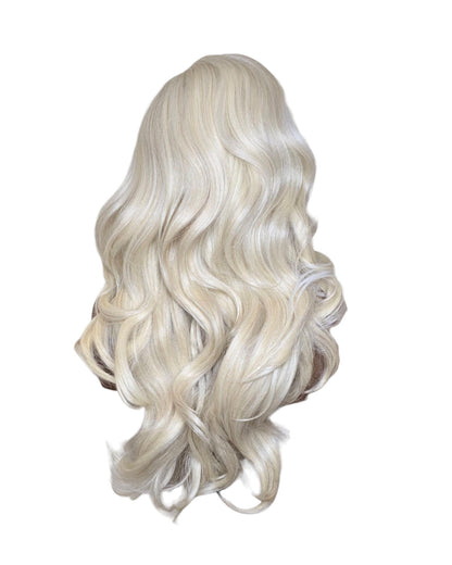 Blonde White Streaked Lace Front Wig.