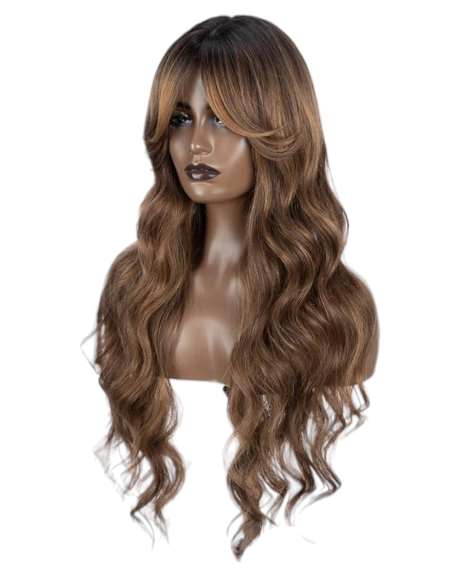 Brown Coco Middle Part Lace Wig. Wendi