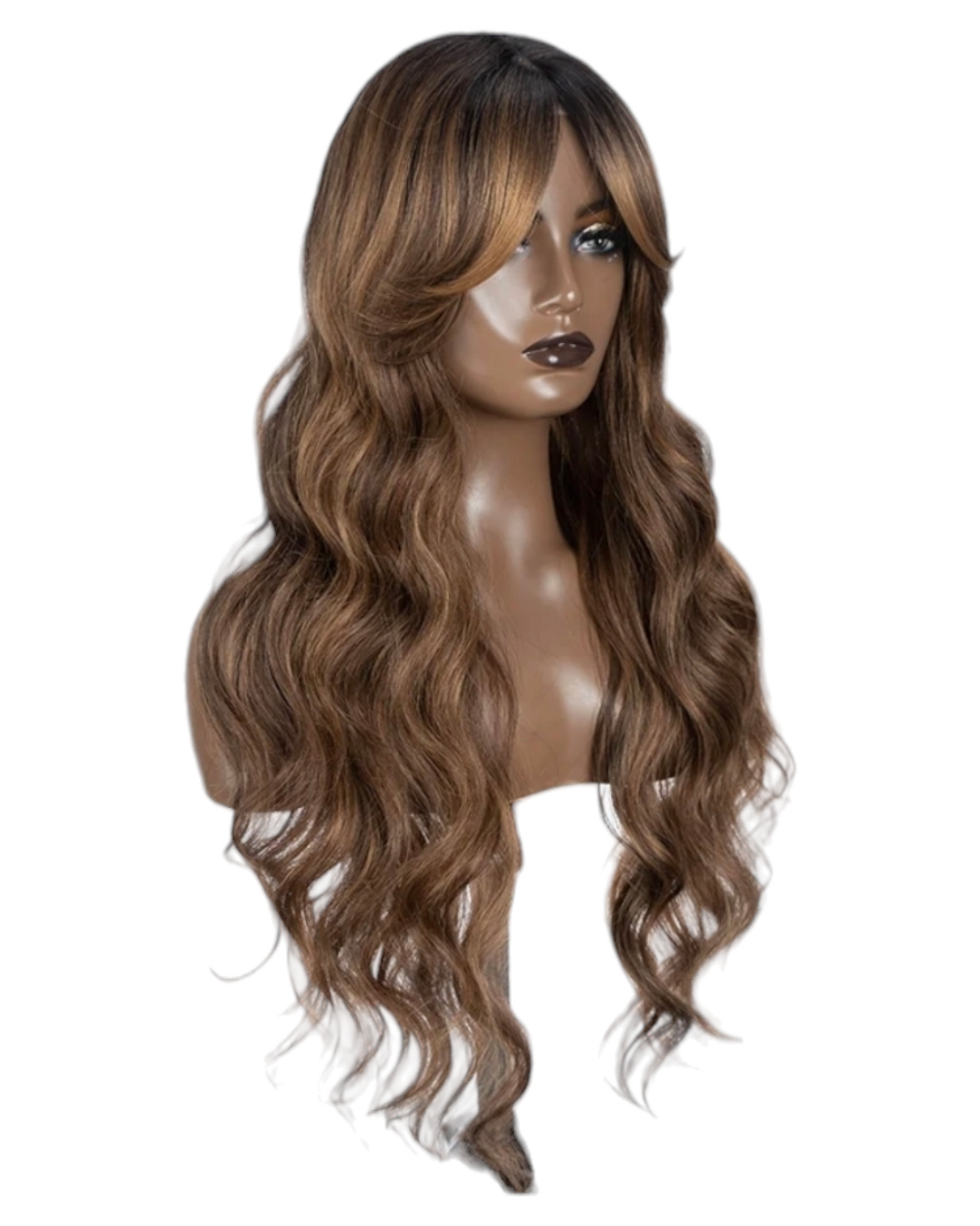 Brown Coco Middle Part Lace Wig. Wendi