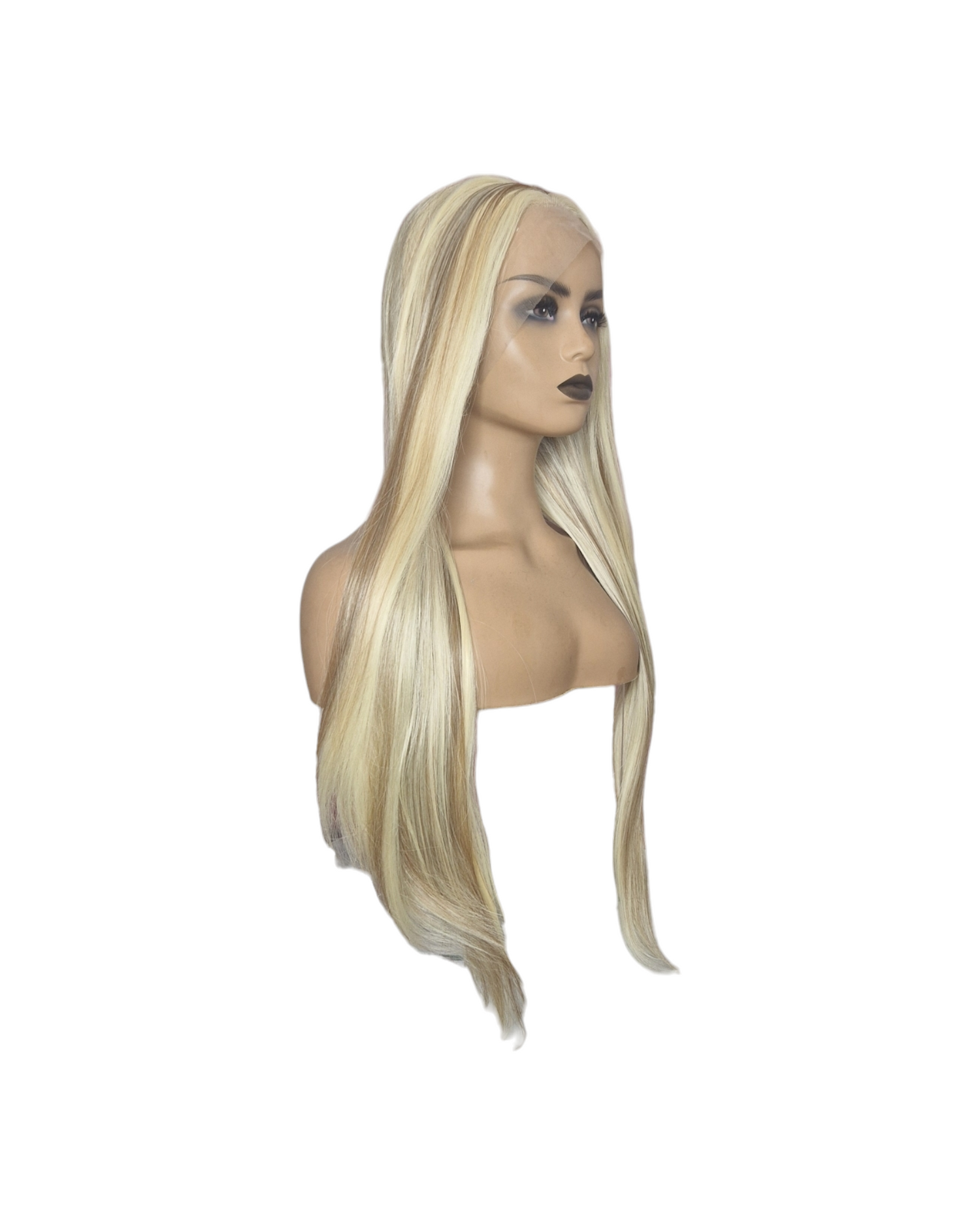 Butter Blonde Caramel Straight Lace Front Wig. Vesper