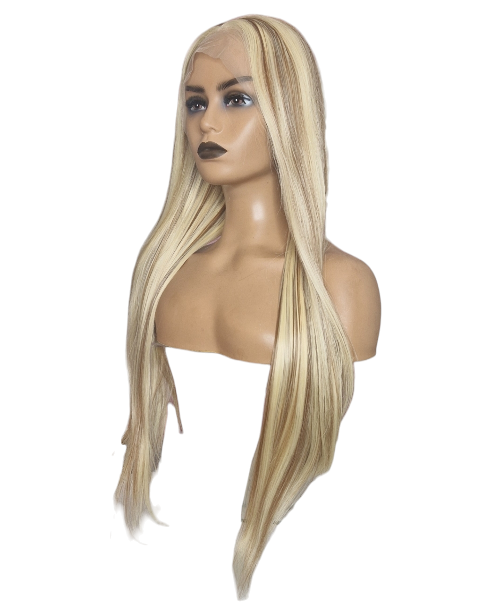 Butter Blonde Caramel Straight Lace Front Wig. Vesper