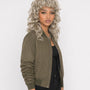 Ash Blonde Curly Shag Mullet Wig.
