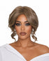 Autumn Blonde Faux Up Do Bob Wig. Rose.
