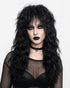 Wildchild — black goth black shag wig, front view