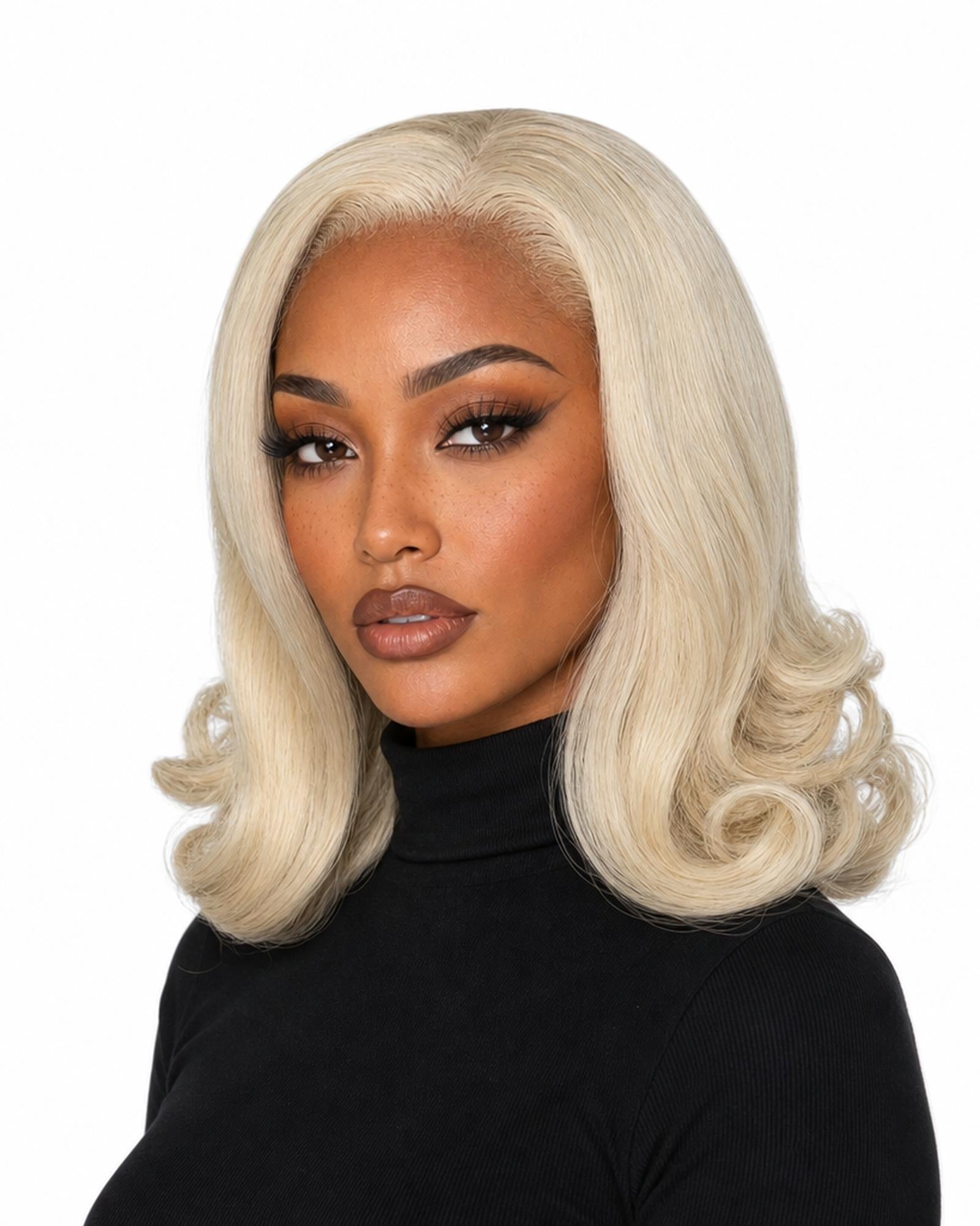 Blonde Glam Bob Lace Front Wig. Jools