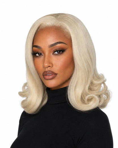 Blonde Glam Bob Lace Front Wig. Jools