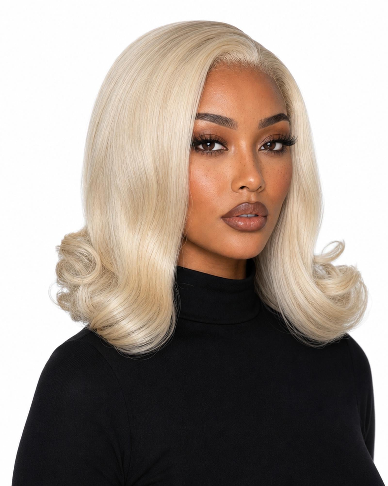 Blonde Glam Bob Lace Front Wig. Jools