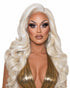 Blonde White Streaked Lace Front Wig.