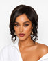 Dark Brown Faux Up Do Bob Wig. Rose.