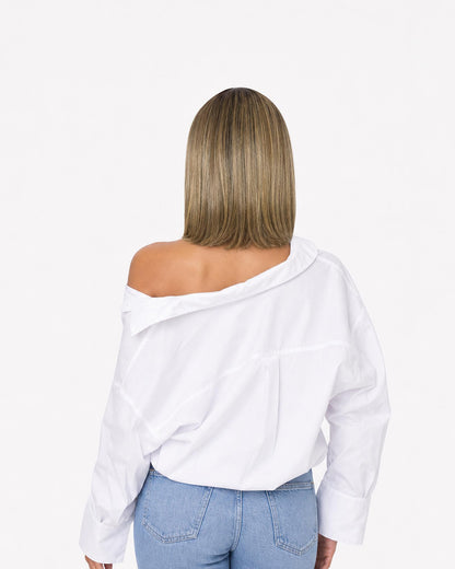 Melted blonde ombre bob wig - Kelsee - right view - CelebWigs