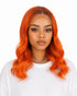 Orange Ombre Lace Front Wig. Sari