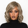 Silver Ash Blonde Wavy Bob Wig. Abbi
